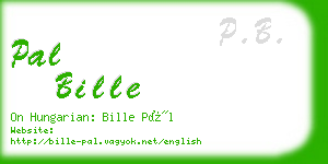 pal bille business card